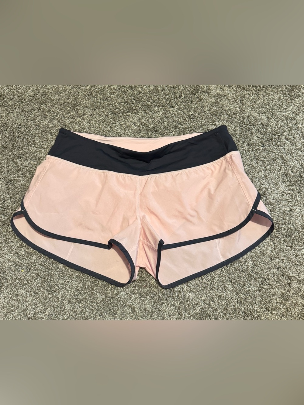 Lululemon Pink Shorts with Black Trim
